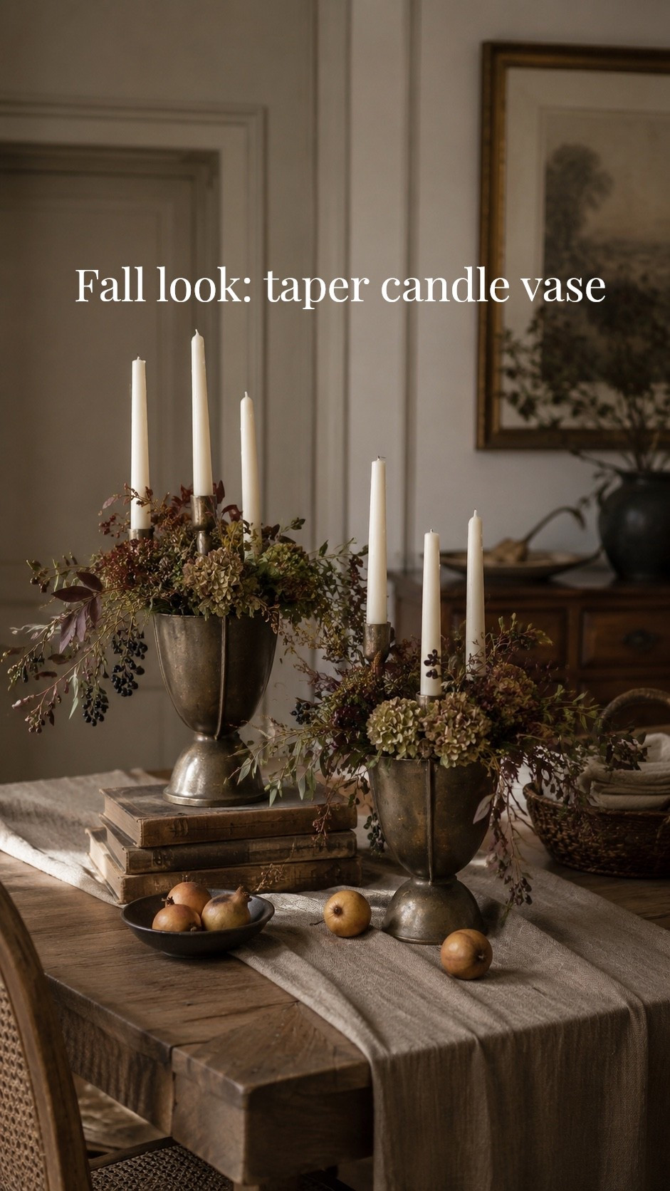 Oh my gosh, I’ve never seen a taper candle holder on a vase. This is adorable and feels like the most perfect fall decor will be great on a dining table or on your console table

#LTKSaleAlert #LTKHome