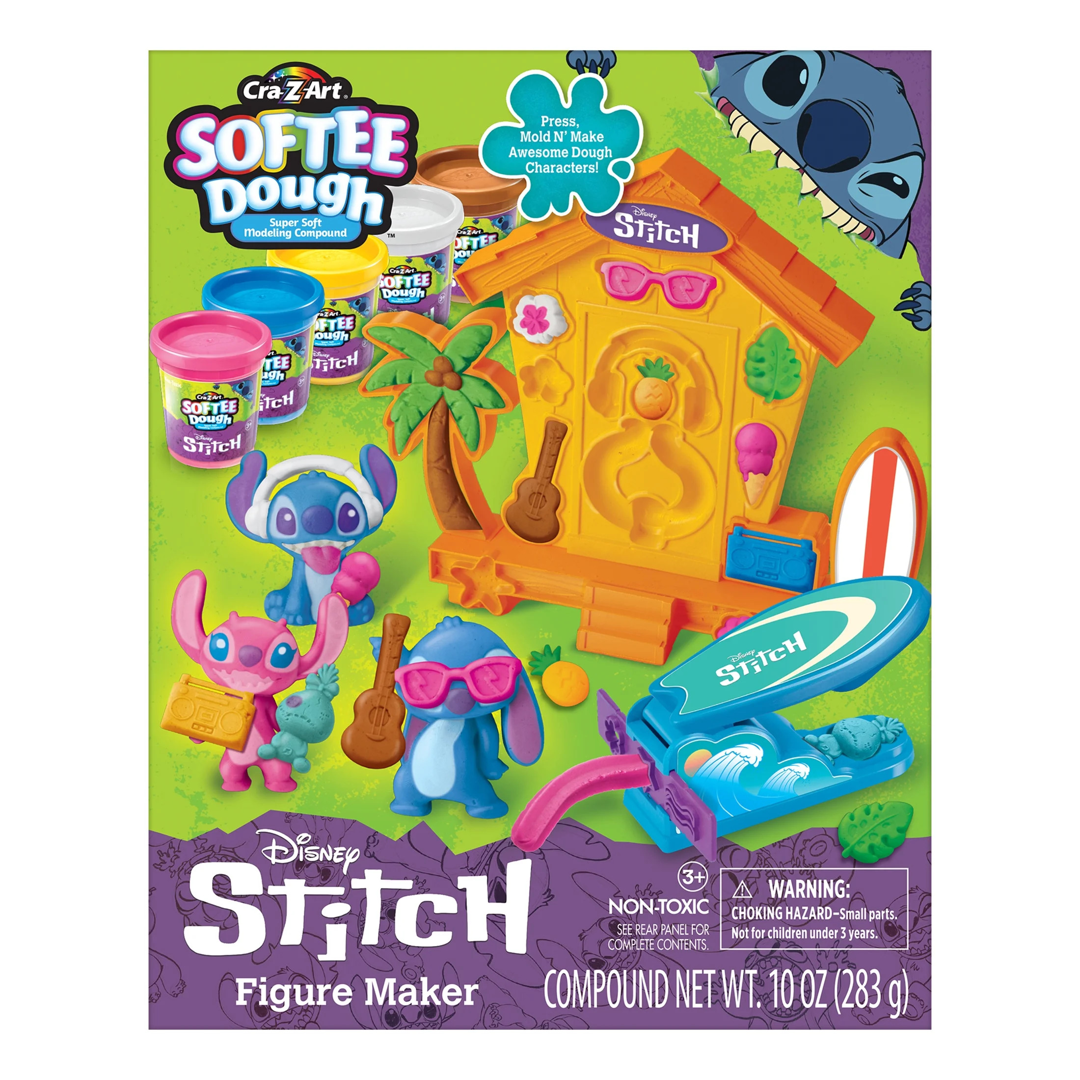Stitch Figure Maker Toy for Softee Dough Modeling Compound, Lilo and Stitch, Ages 3 and up - Walm... | Walmart (US)