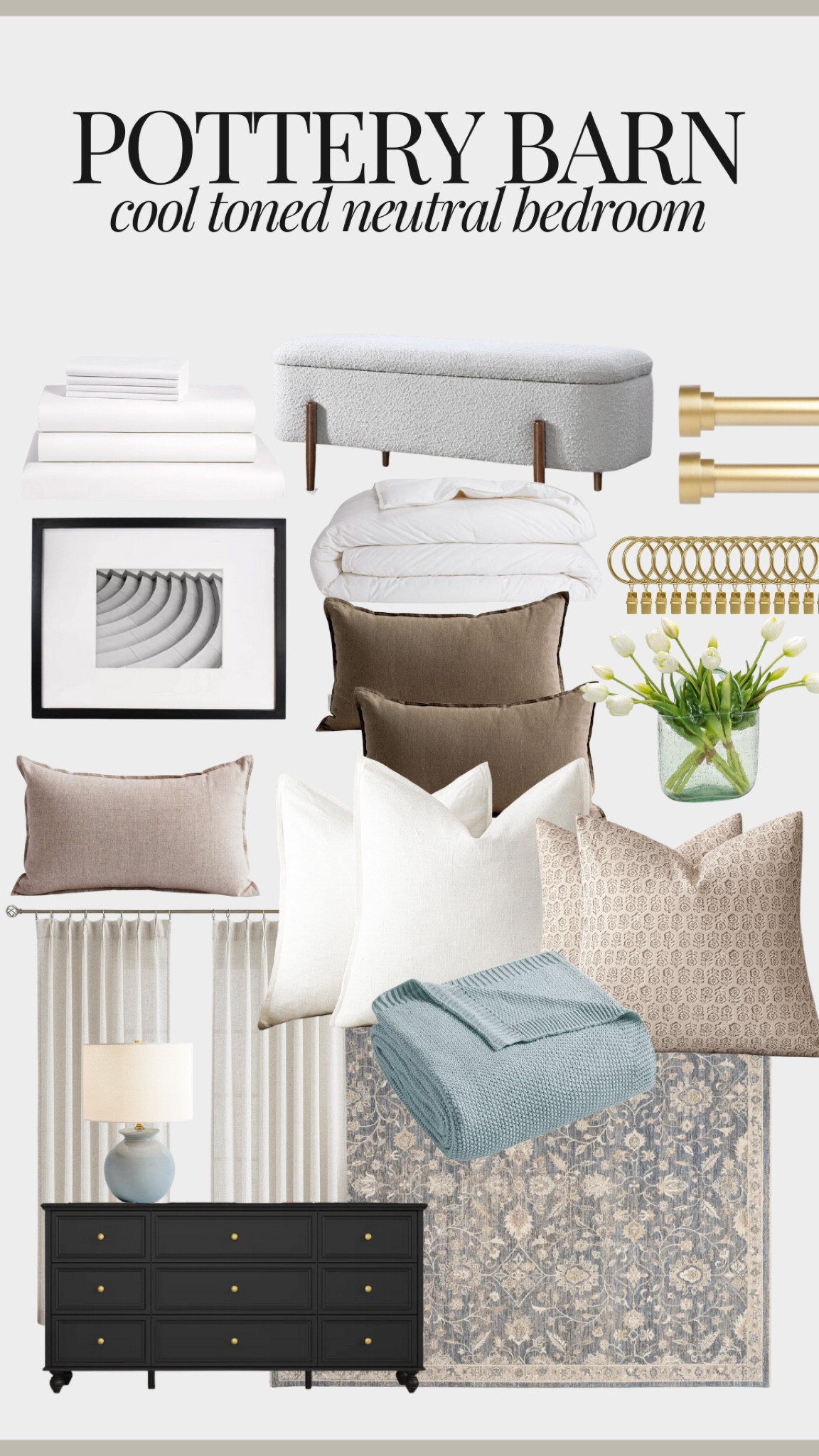 A luxe look for less, styling a pottery barn style room in cool tones.

#LTKHome