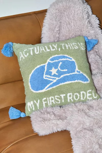 Ironic Rodeo Throw Pillow | Urban Outfitters (US and RoW)