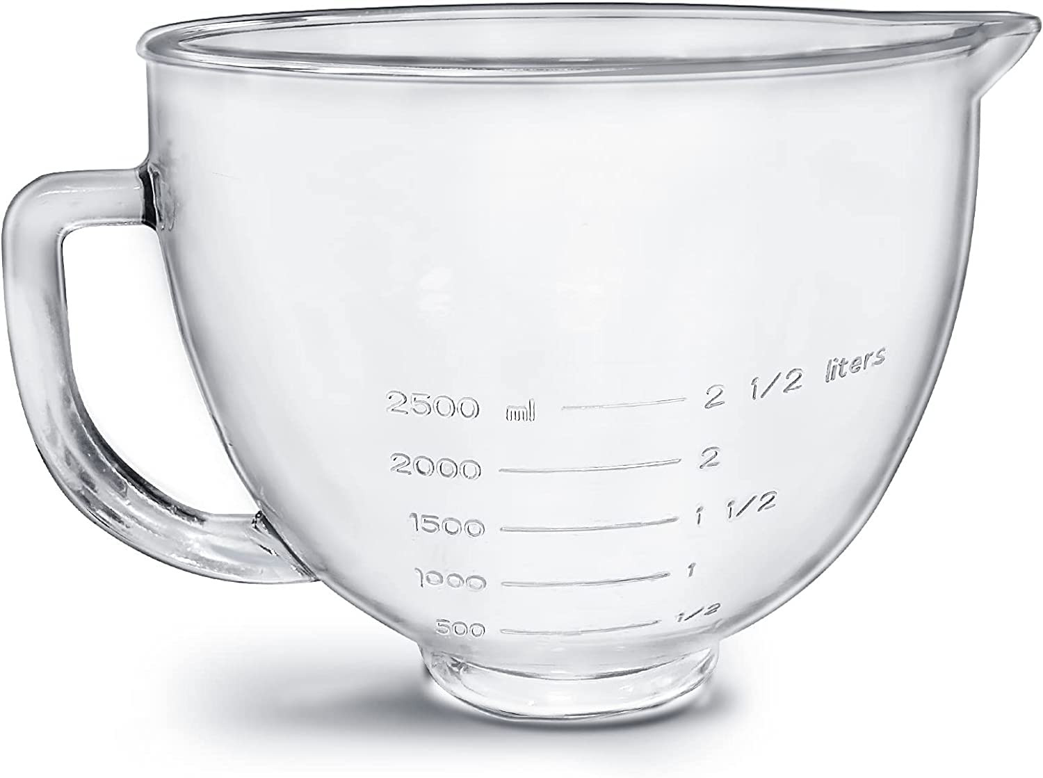 Tilt-Head Stand Mixer Glass Bowl, 5 QT,Compatible with Kitchenaid Artisan 5KSM125, 5KSM150, 5KSM1... | Amazon (US)