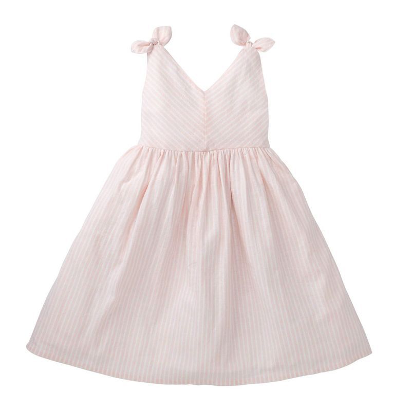 Hope & Henry Girls' Sleeveless Bow Shoulder Swing Dress, Toddler | Target