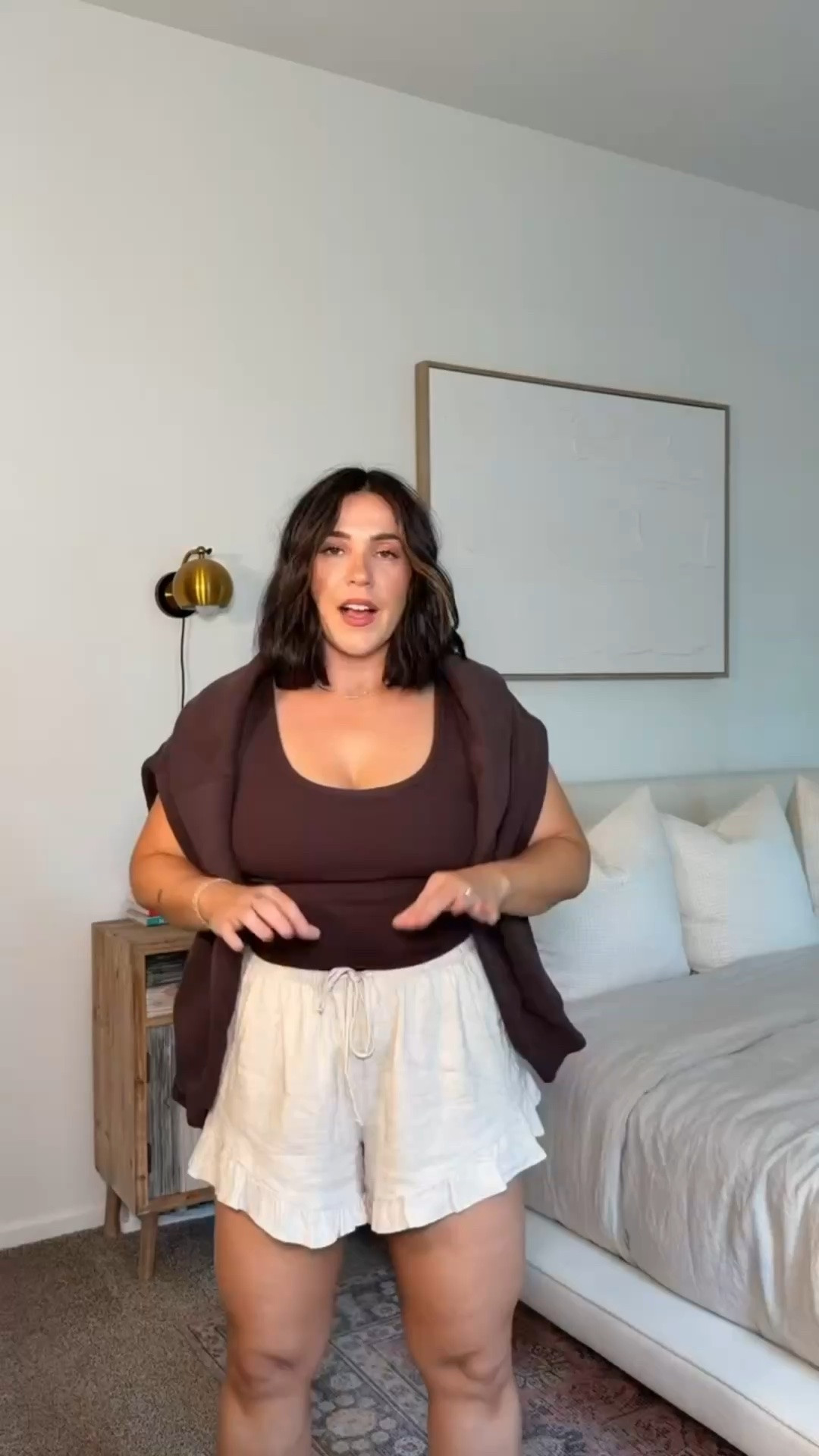 Major sale! Stack code AFSUMMER! The cutest summer casual outfit, I love these linen shorts! The ruffle is so flattering on my body type!

#LTKSaleAlert #LTKMidsize #LTKSeasonal
