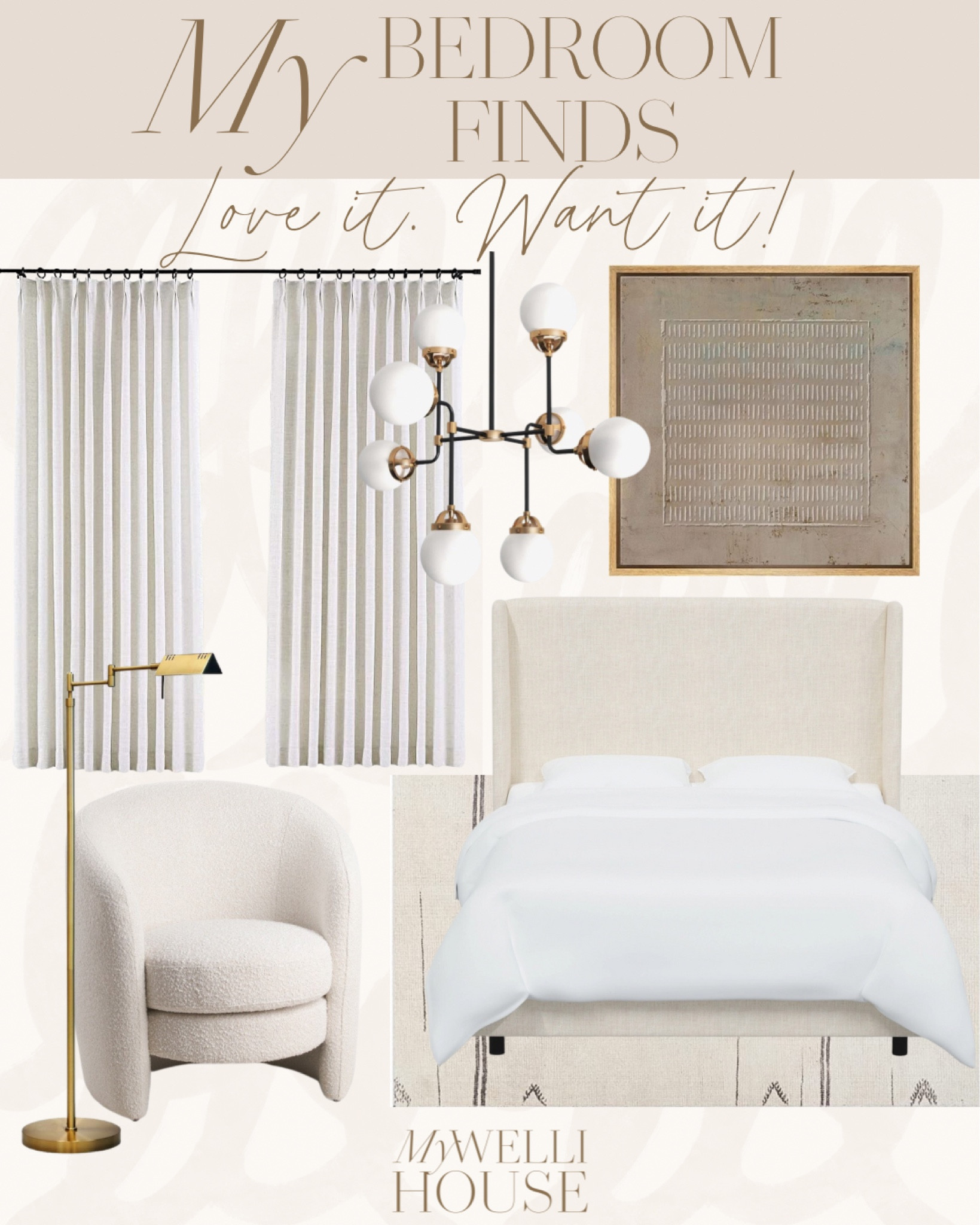 Bedroom mood board: neutral bedroom inspiration. Amazon home inspiration, wayfair home inspiration 

#LTKhome #LTKFind #LTKsalealert