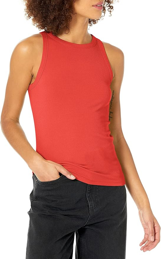 The Drop Women's Valerie Cutaway-Neck Racerback Rib Knit Tank Top | Amazon (US)
