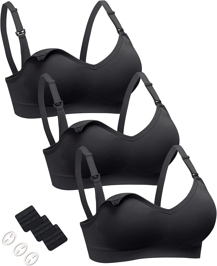 HOFISH Nursing Bras for Maternity Breastfeeding Seamless Wirefree Push Up Bras for Wo... | Amazon (US)