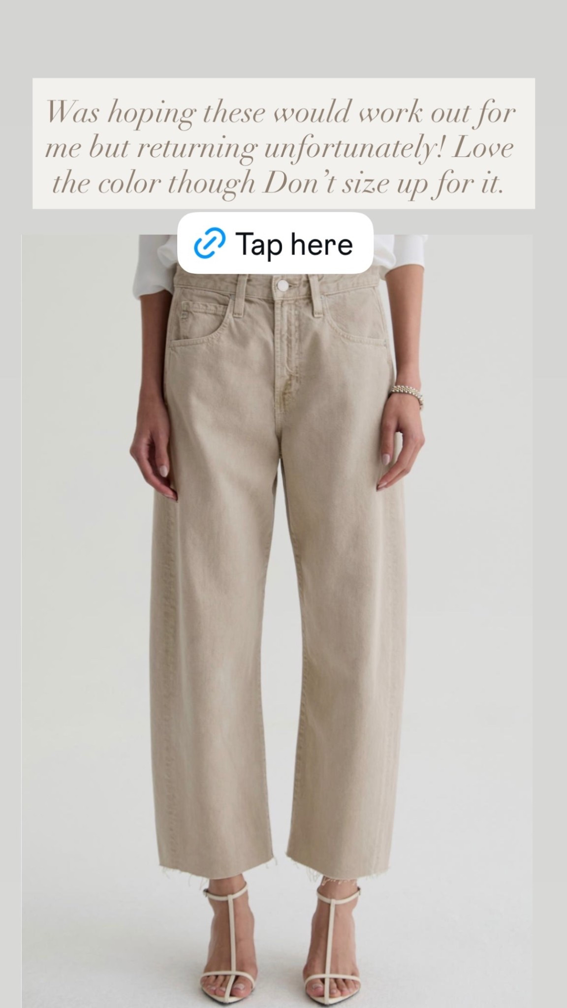 True to size and available below at Nordstrom. 

#AG
#beigepants
#jeans
#summerjeans
#classiscstyle

#LTKSeasonal #LTKWorkwear #LTKootd