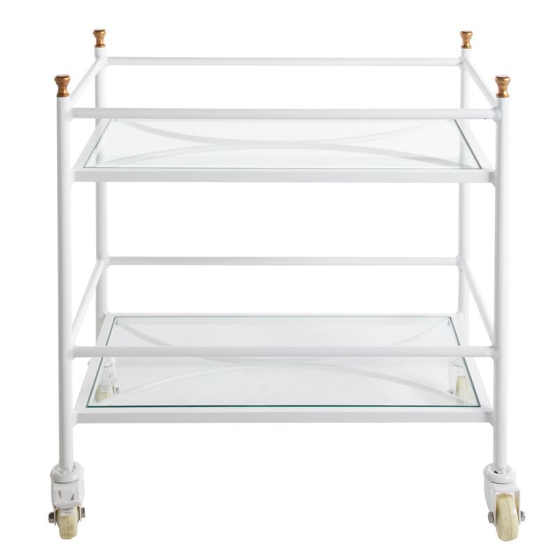 Frances Outdoor Bar Cart, White | One Kings Lane