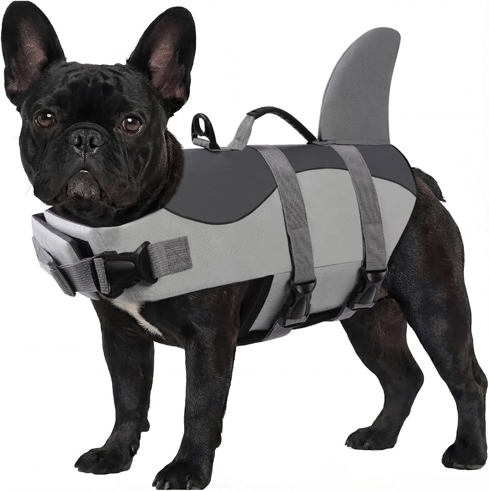 ASENKU Dog Life Jacket - Pet Safety Vest for Swimming & Boating, Shark Life Jacket with Floatatio... | Amazon (US)