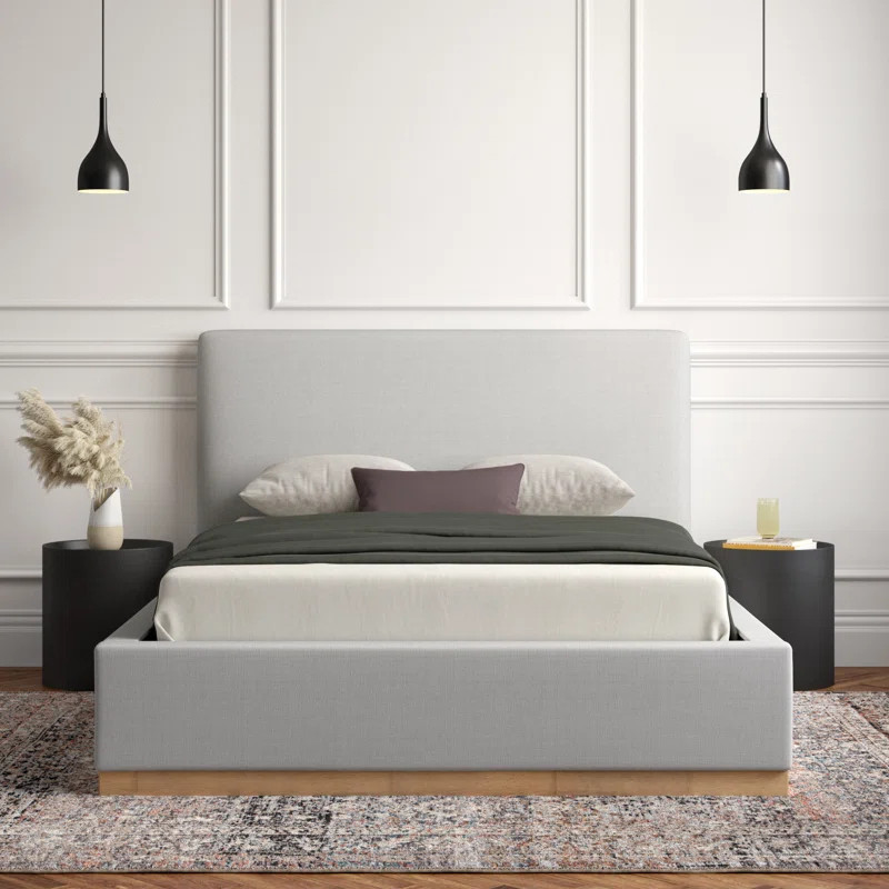 Delpha Grounded Upholstered Wood Base Bed | Wayfair North America