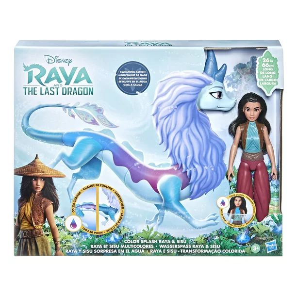 Disney's Raya and The Last Dragon Color Splash Raya and Sisu Dragon, Water Toy - Walmart.com | Walmart (US)