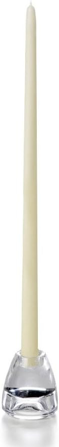 yummi Ivory Taper Candles -18 inch - 12 per Pack | Amazon (US)