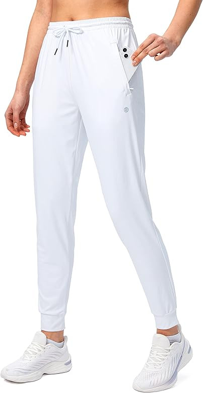 G Gradual Women's Joggers Pants with Zipper Pockets Tapered Running Sweatpants for Women Lounge, ... | Amazon (US)