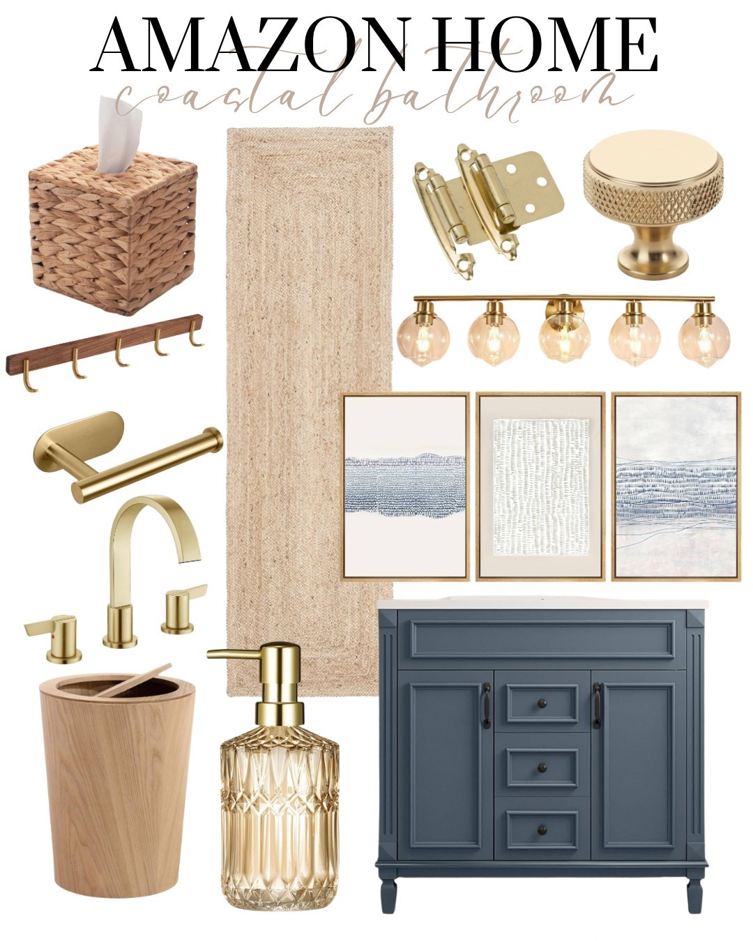 Coastal Neutral Bathroom Design Inspo 

#LTKStyleTip #LTKFindsUnder100 #LTKHome