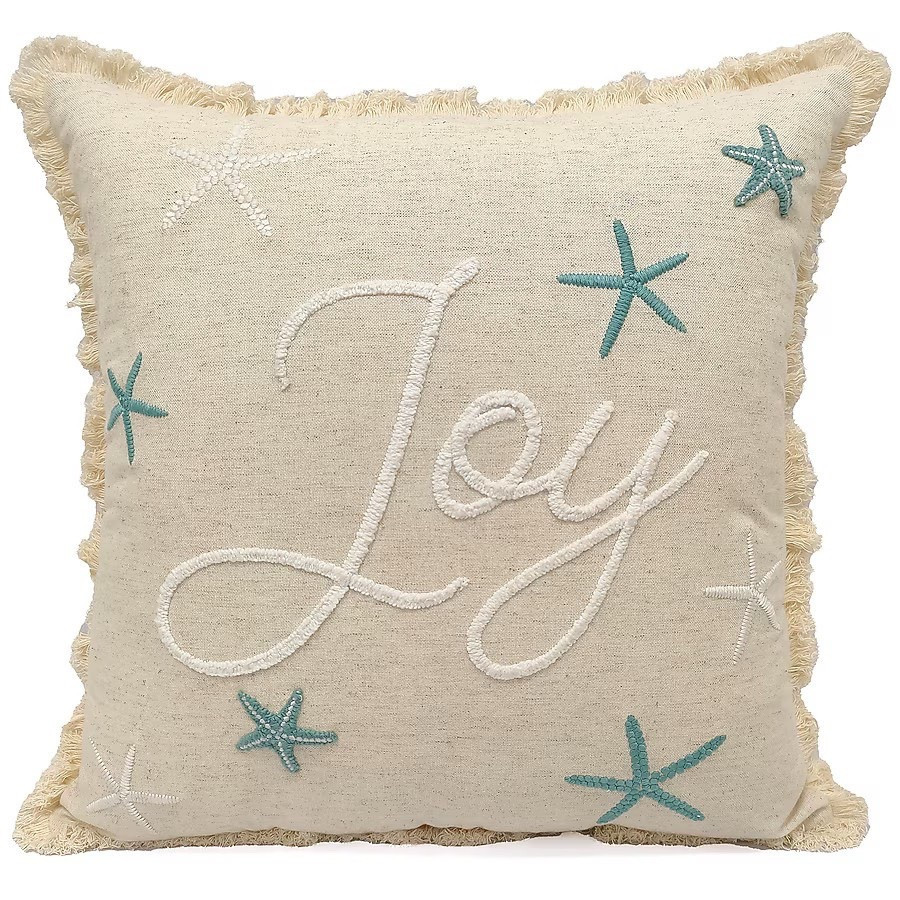 Joy Christmas Pillow with Starfish 
Throw Pillows


#LTKSeasonal #LTKHoliday #LTKHome