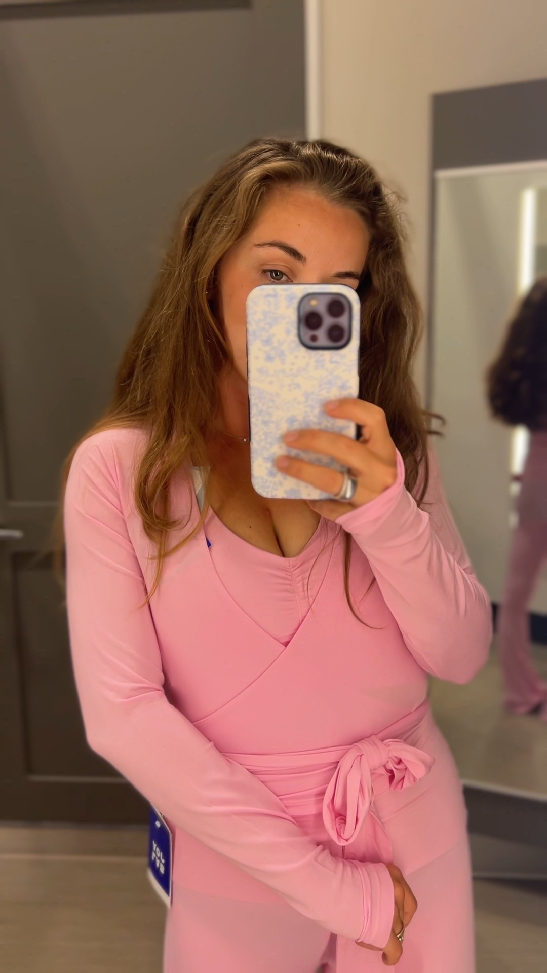 Felt like a Pilates princess in this one but the pants were sooooooo see through. The sports bra is so pretty and feminine and you could wear in its own with out the wrap. Wrap top not online yet 

#LTKActive #LTKSeasonal #LTKFindsUnder50