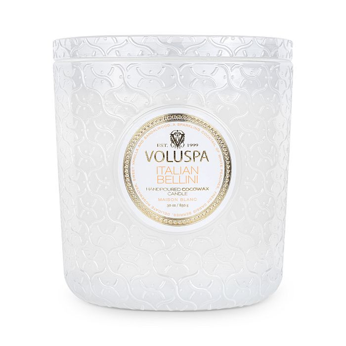 Italian Bellini Triple Wick Luxe Embossed Glass Candle 30 oz. | Bloomingdale's (US)