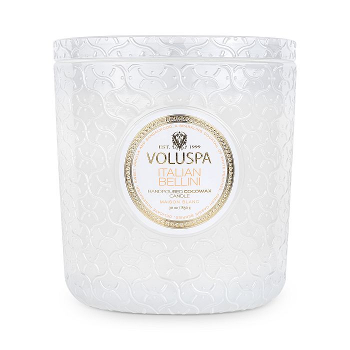 Voluspa Italian Bellini Triple Wick Luxe Embossed Glass Candle 30 oz. Back to Results - Bloomingd... | Bloomingdale's (US)