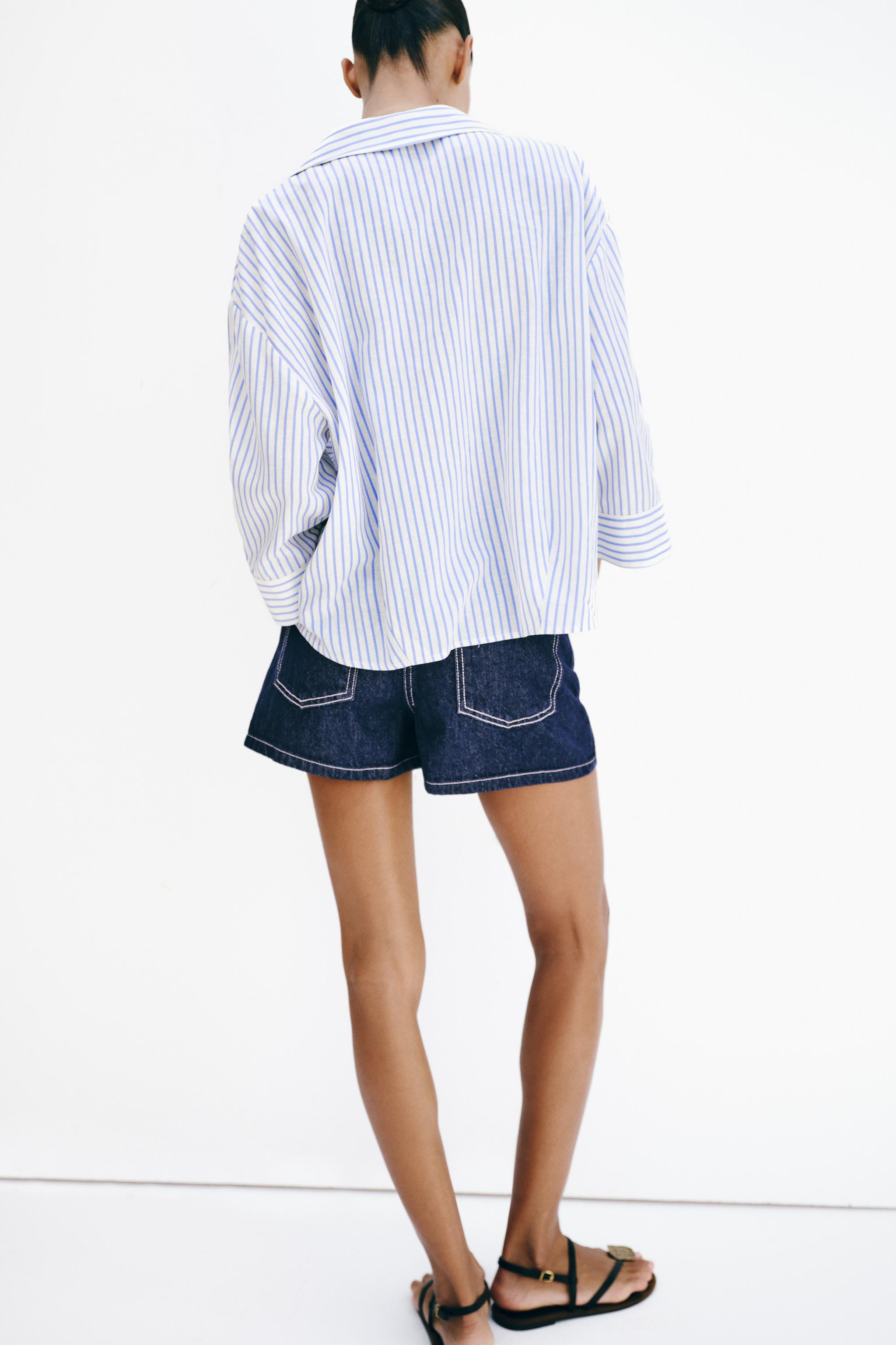 FLOWING LINEN BLEND SHIRT | Zara UK