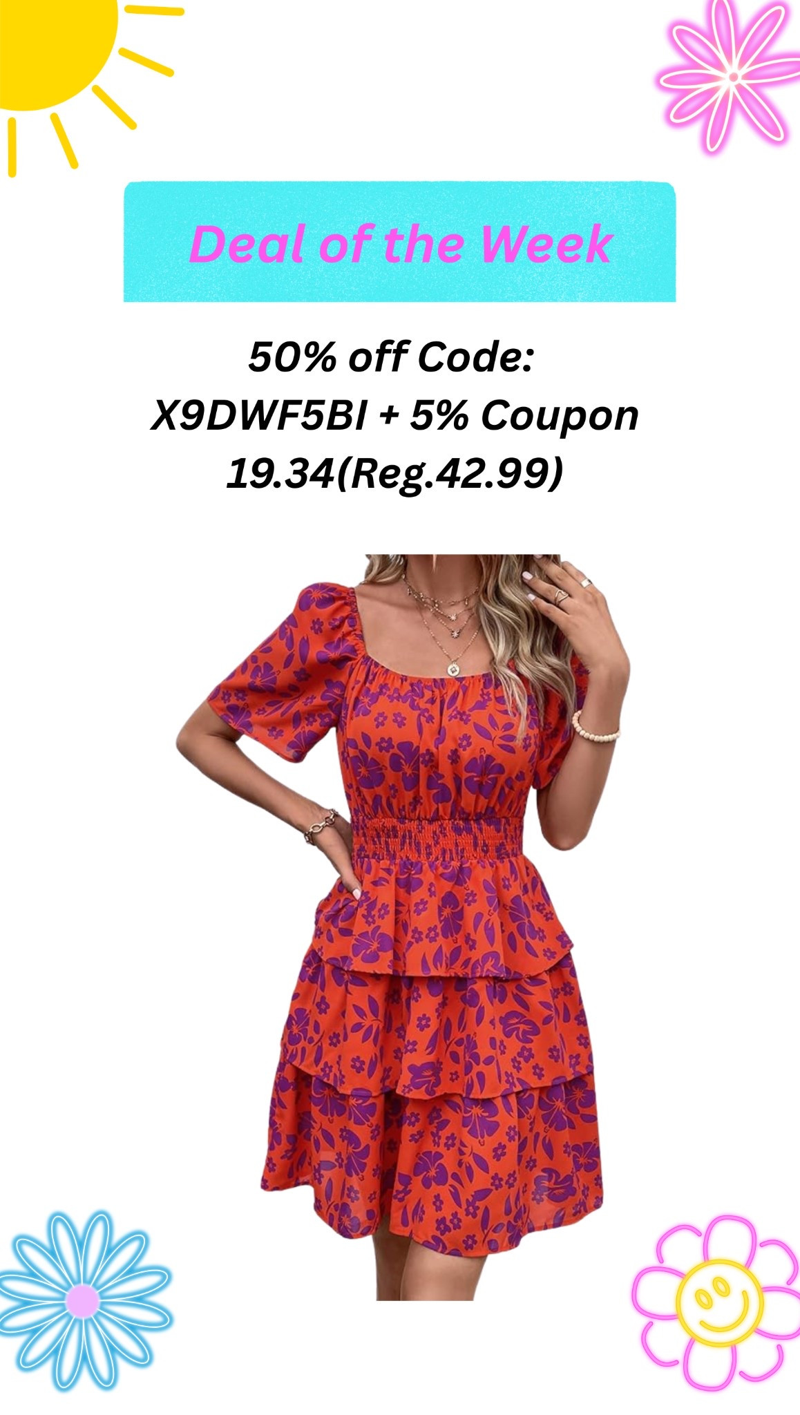 Amazon Floral Summer Short Dress Square Neck Short Sleeve Tiered Ruffle Boho Swing Dresses Square Neck Boho Dress For Women/Floral Print Short Dress For Women/Swing Dress For Women/Short Sleeve Mini Dress For Women/High Waist A-Line Dress For Women/Tiered Fit And Flare Dress For Women/Summer Dress For Women/Casual Beach Dress For Women/Party Dress For Women/Ruffle Dress For Women 

#LTKStyleTip #LTKSummerEdit #LTKSaleAlert