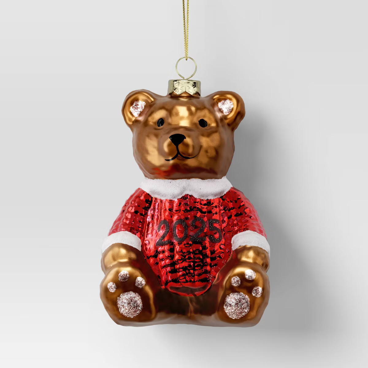 Christmas Glass Sweater Bear Ornament - Wondershop™ | Target
