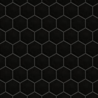 Merola Tile Metro 2 in. Hex Matte Black 11-1/8 in. x 12-5/8 in. Porcelain Mosaic Tile (10.0 sq. f... | The Home Depot