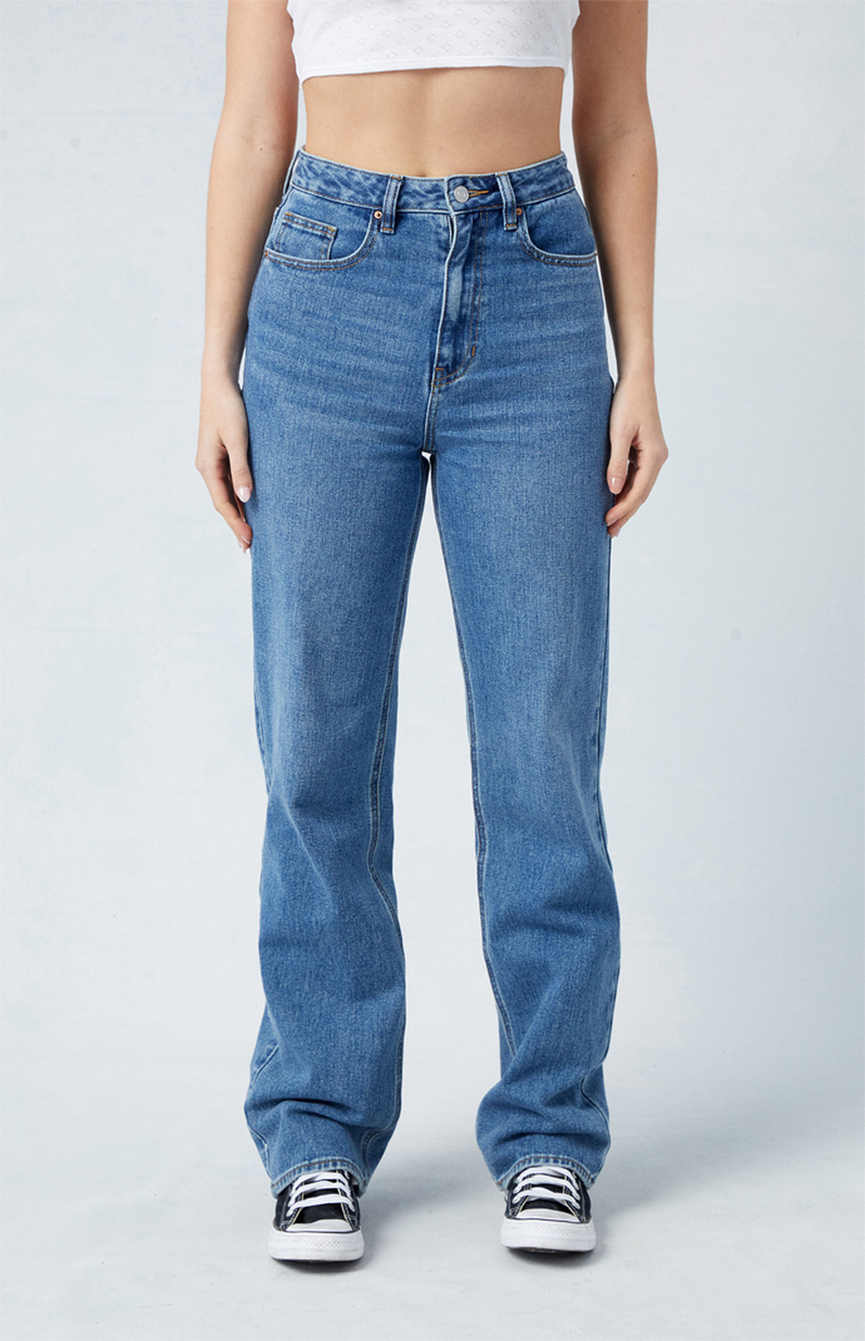 PacSun Medium Blue '90s Boyfriend Jeans | PacSun | PacSun