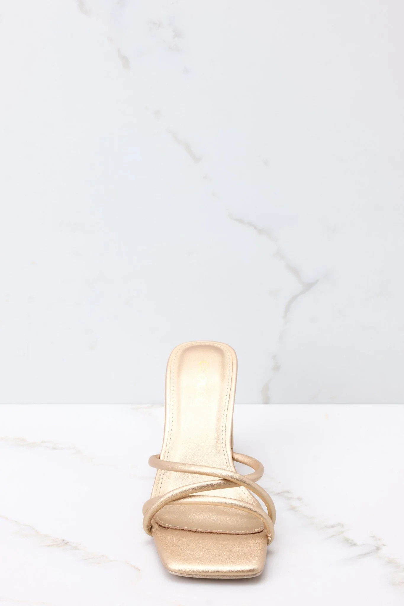 Stride On By Champagne Sandals | Red Dress 