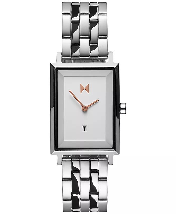 MVMT Women's Signature Square Stainless Steel Bracelet Watch, 24mm - Macy's | Macy's