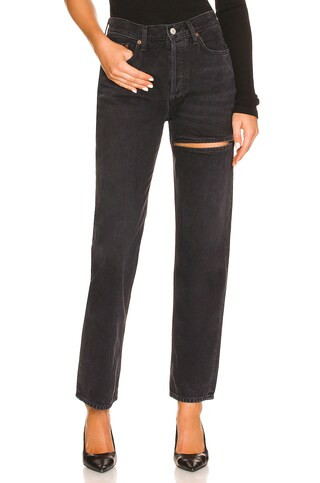 AGOLDE Lana Straight in Descent from Revolve.com | Revolve Clothing (Global)