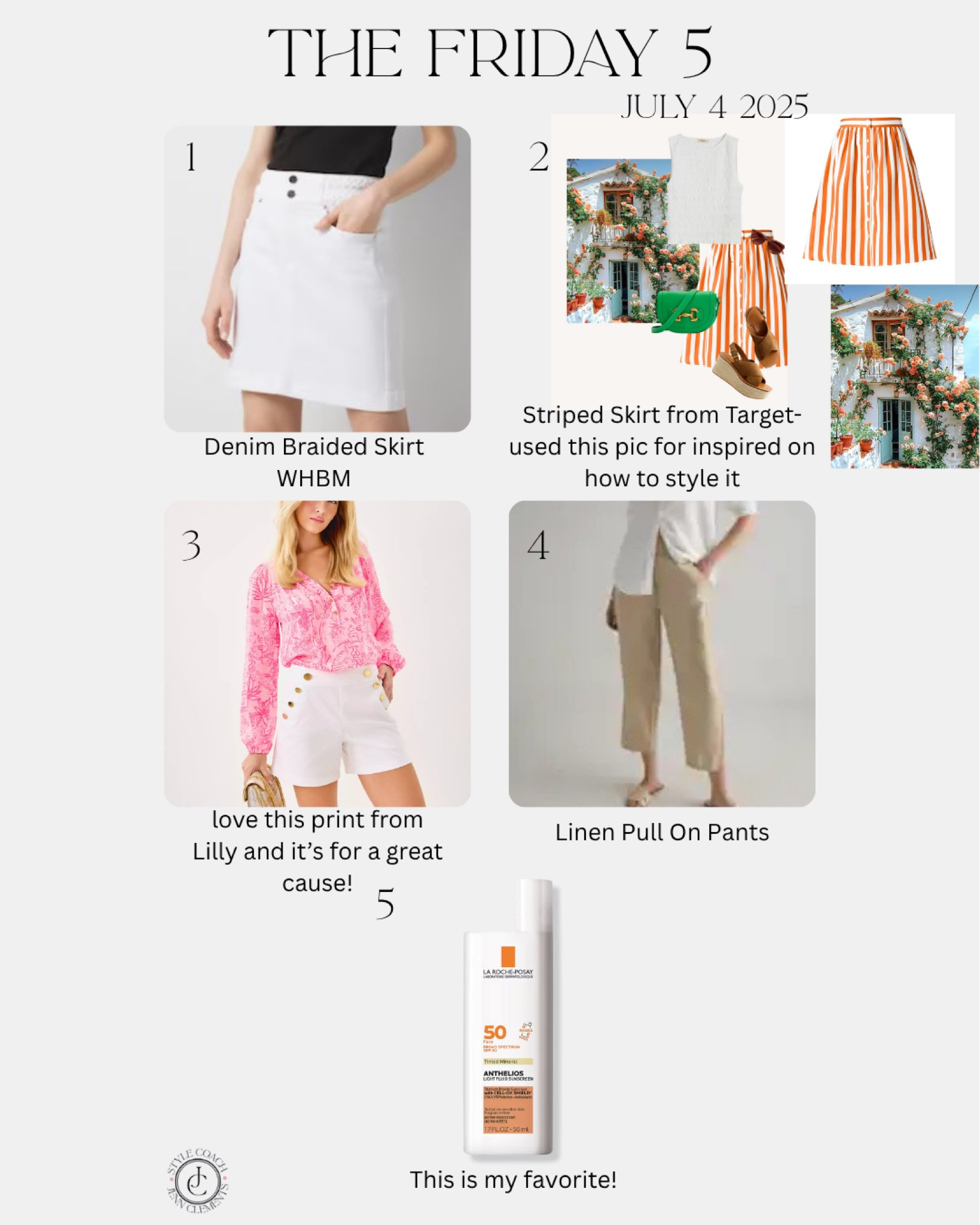 This week’s Friday 5 is all about effortless summer style — with a dash of color inspiration straight from a dreamy Mediterranean villa.

#LTKStyleTip #LTKSaleAlert #LTKBeauty