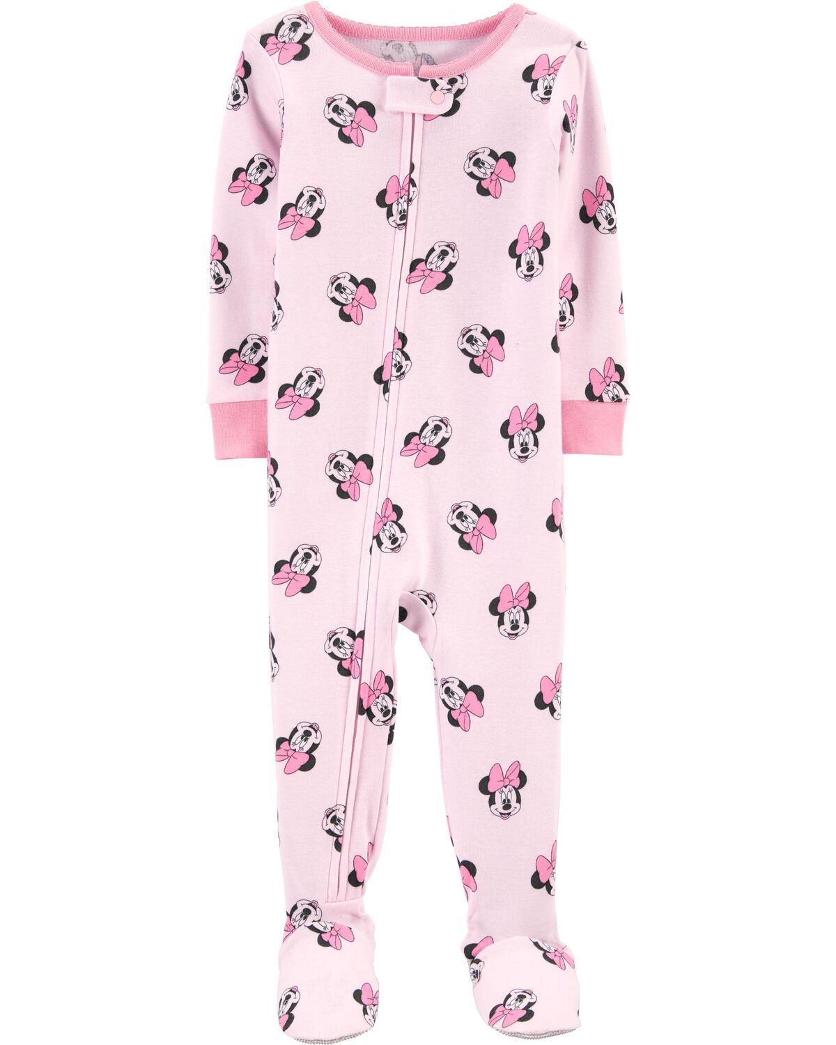 Pink Toddler 1-Piece Minnie Mouse 100% Snug Fit Cotton Footie Pajamas | carters.com | Carter's