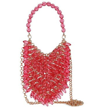 Jewel Dripped Crystal Mini Pouch Handle Bag | Dillard's
