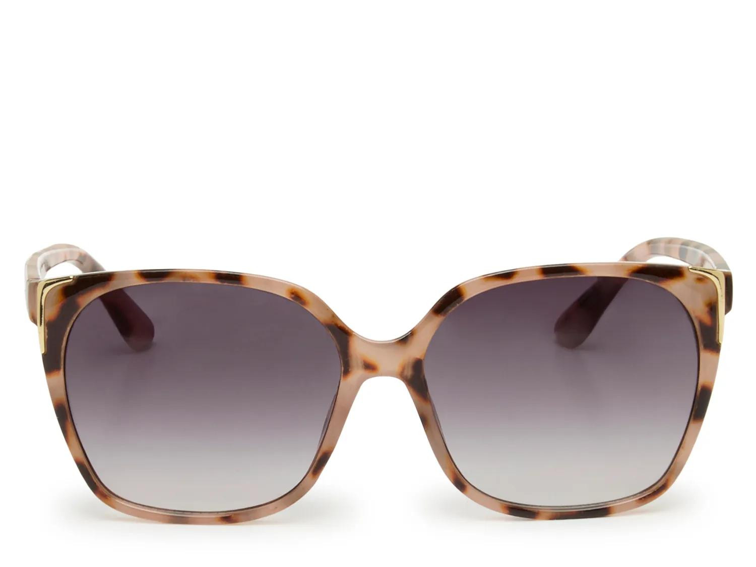 Kelly & Katie Tyra Oversized Sunglasses | Women's | Beige/Dark Brown Tortoise Shell | Size One Size | Sunglasses | DSW