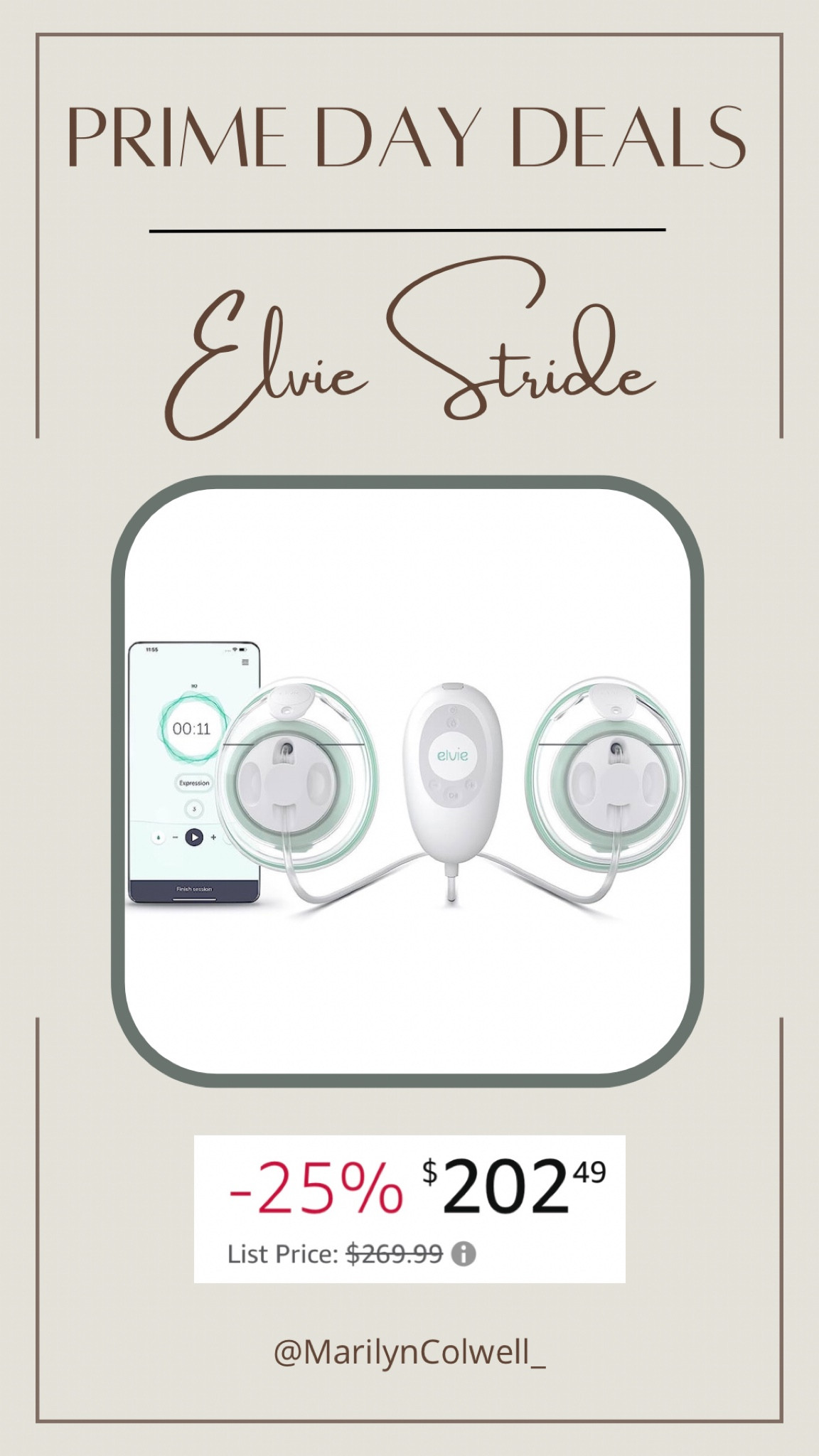 Amazon Prime Day Deals 🫶🏻

Elvie Stride, breast pump, portable breast pump, hands free nursing, maternity, baby registry, baby gift 

#LTKsalealert #LTKbaby #LTKxPrimeDay