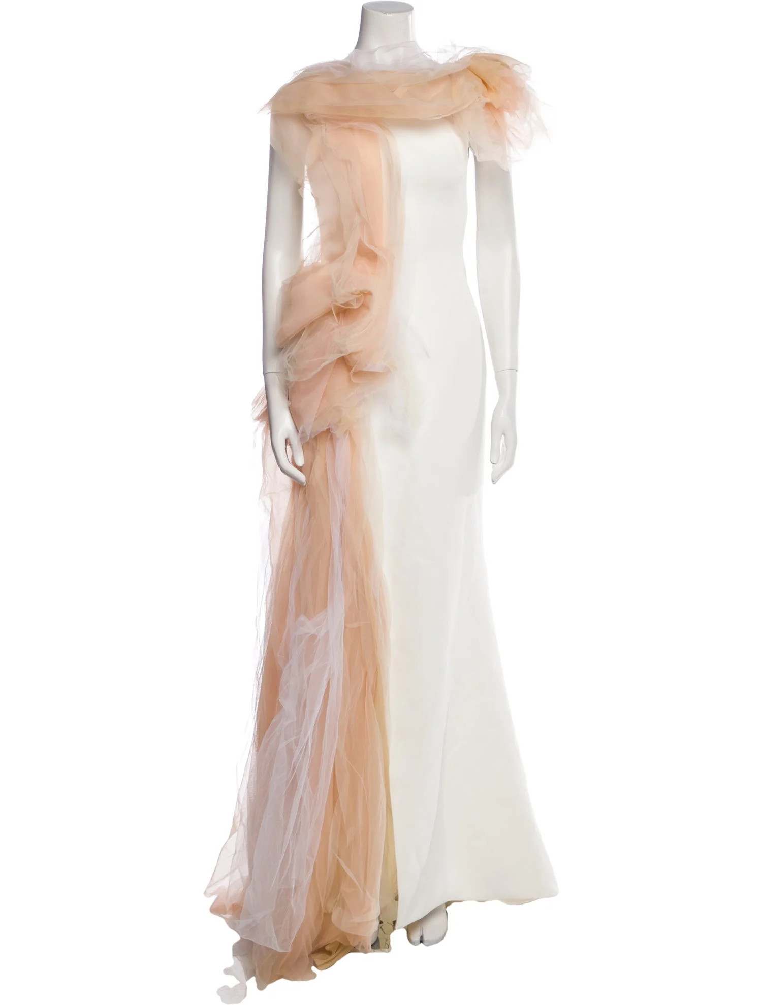 Maticevski Colorblock Pattern Long Dress - Neutrals Dresses, Clothing - MVS21887 | The RealReal | The RealReal