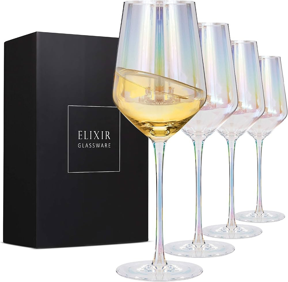 Wine Glasses, Large Red Wine or White Wine Glass Set of 4 - Unique Gift for Women, Men, Wedding, ... | Amazon (US)