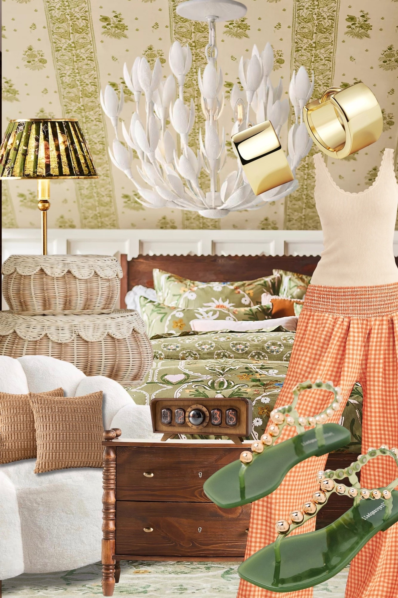 This cozy bedroom has layers & textures you’ll actually use—think statement lighting, woven details, and the sweetest green + gingham combo. Everything here is curated to feel high-end without. Tap to shop the look before it’s gone 💫

#amazonfinds
#anthrofinds
#cottagecorebedroom

#LTKmomlife #LTKvlog #LTKHome