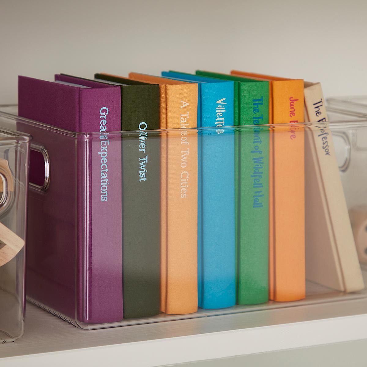 iDesign Linus Clear Storage Bins | The Container Store