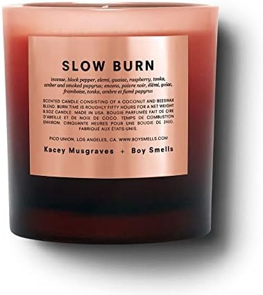 Limited Edition Slow Burn Boy Smells Candle |50 Hour Long Burn | All Natural Coconut & Beeswax | ... | Amazon (US)