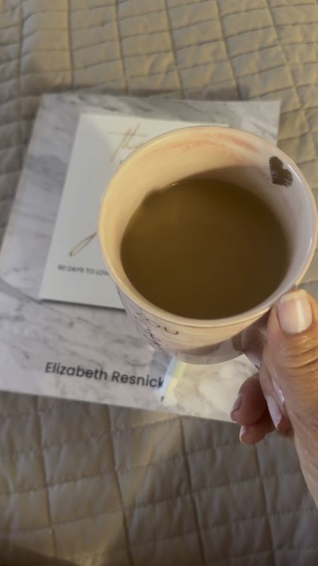 How do you start your morning? I love getting back in bed after my morning walk to enjoy my smart sexy coffee (let me know if you have questions- the tutorial is pinned!) and take a few minutes to journal. 

xoxo
Elizabeth 

p.s. the journal and mug make a great gift!

#LTKOver40 #LTKHome #LTKGiftGuide