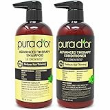 PURA D'OR Anti-Thinning Advanced Therapy Biotin Shampoo & Conditioner Hair Care Set, Clinically Prov | Amazon (US)
