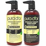 PURA D'OR Anti-Thinning Advanced Therapy Biotin Shampoo & Conditioner Hair Care Set, Clinically Prov | Amazon (US)