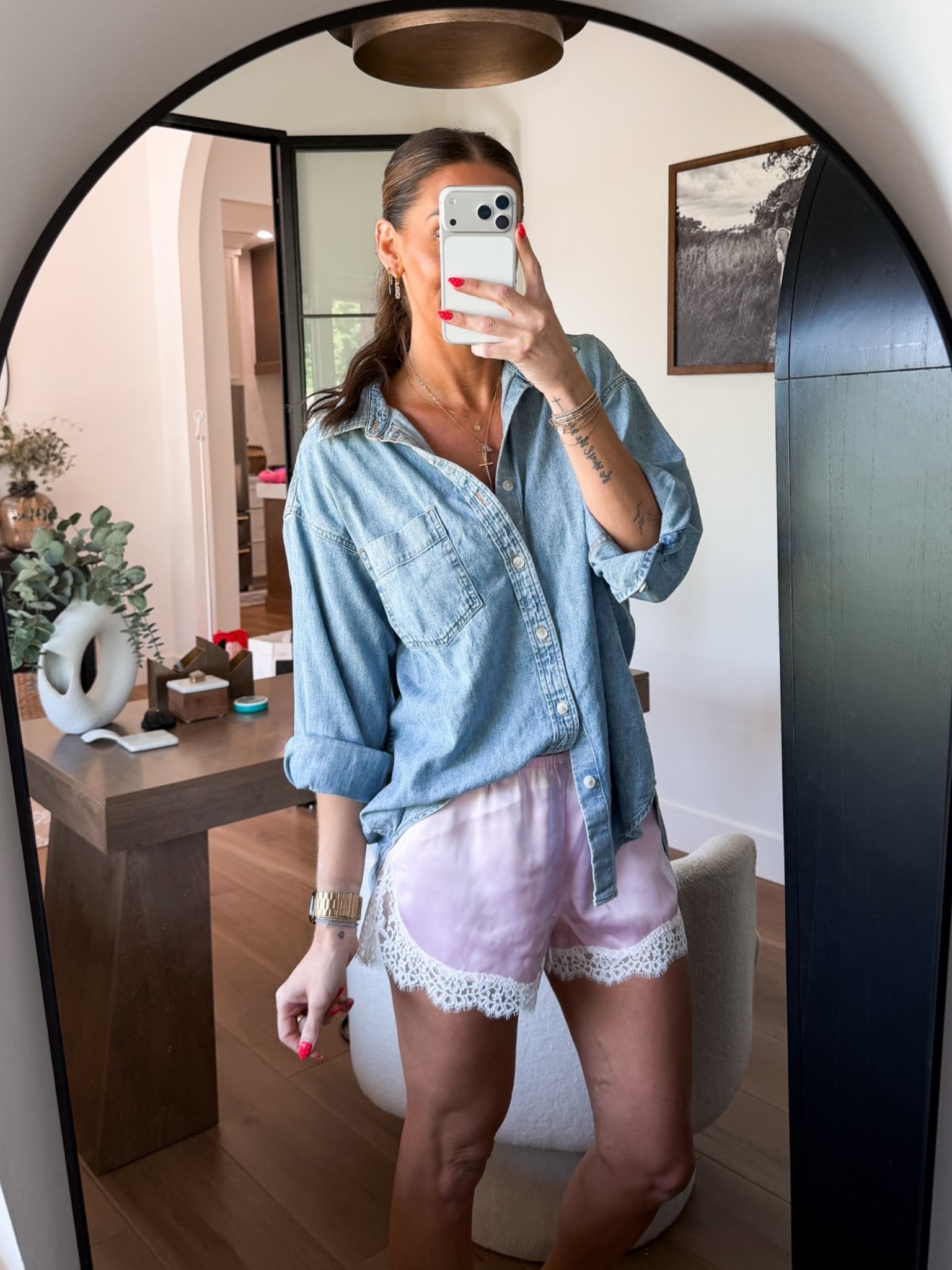 Denim top-small
Shorts-small

#LTKootd #LTKSaleAlert #LTKTall