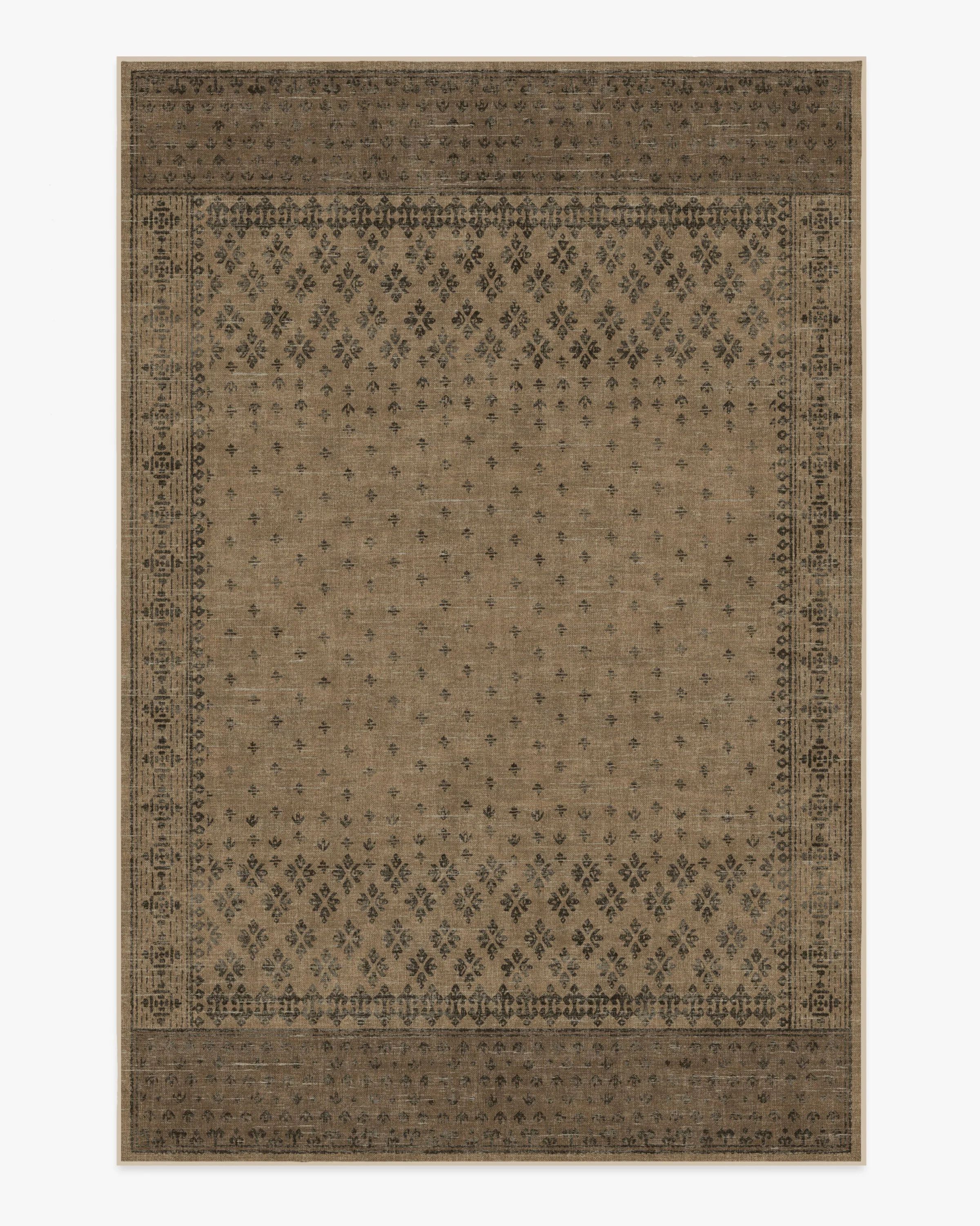 Fernanda Black & Tan Rug | Ruggable | Ruggable