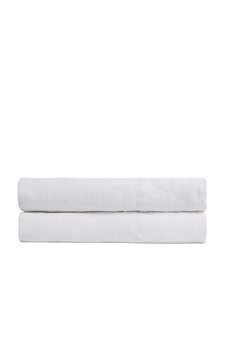Parachute Linen Fitted Sheet in White | FWRD 