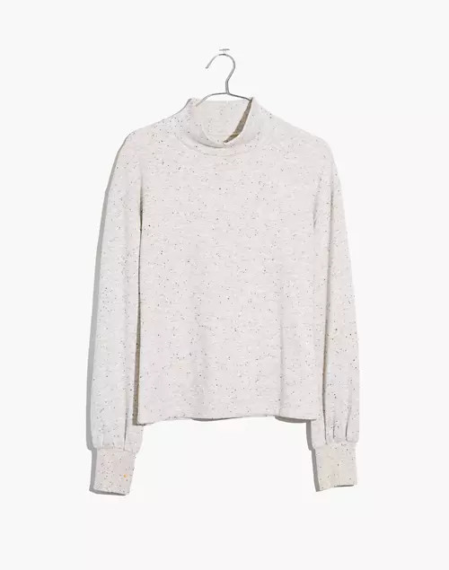 Donegal Mockneck Bubble-Sleeve Sweatshirt | Madewell