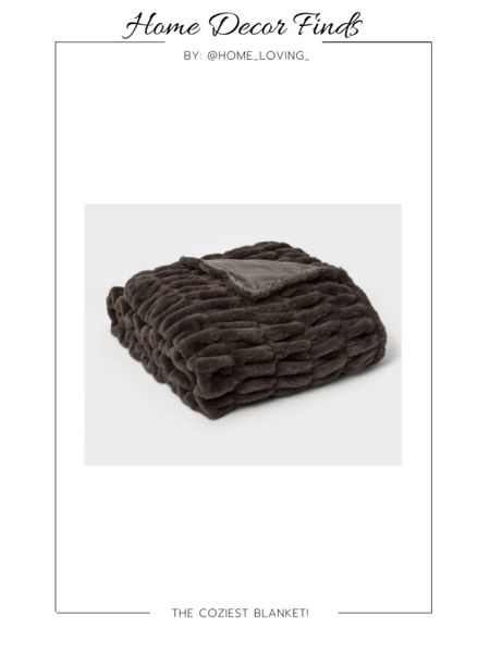 Cozy throw blanket

#LTKHolidaySale #LTKstyletip #LTKhome