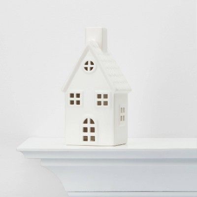 Large Ceramic House Decorative Figurine White - Wondershop™ | Target