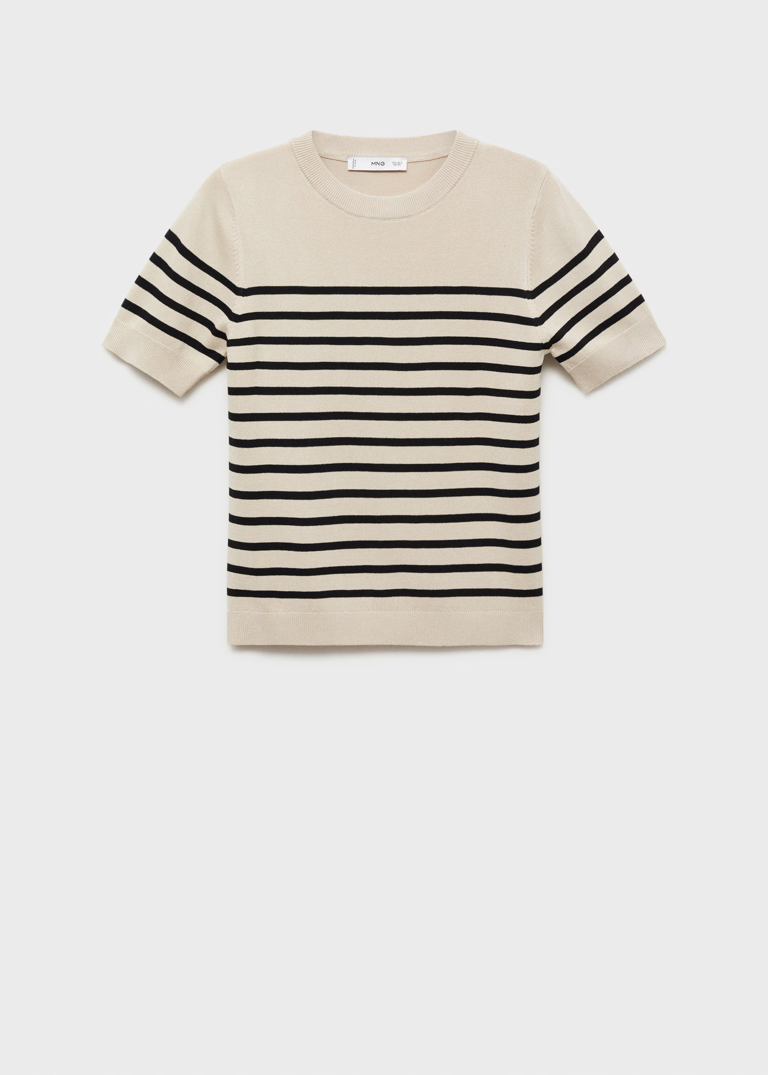 Short-sleeved fine-knit sweater - Women | MANGO United Kingdom | MANGO (UK)